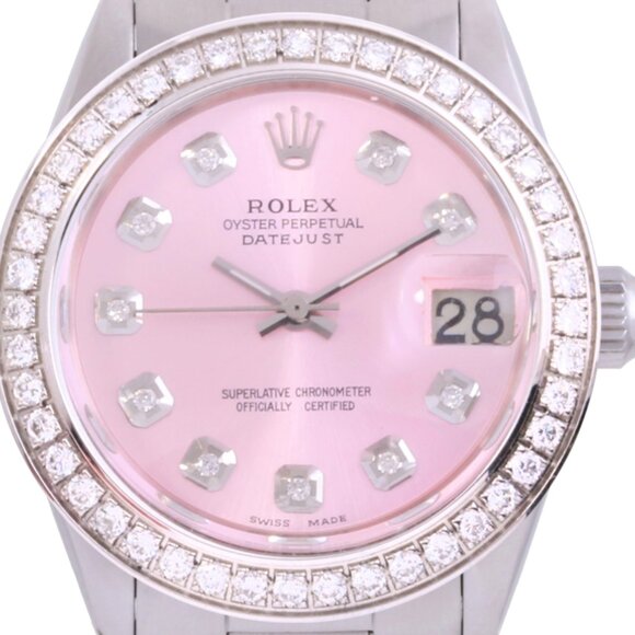 ?sale? Rolex Ladies datejust 31mm Pink diamond steel oyster main image 2